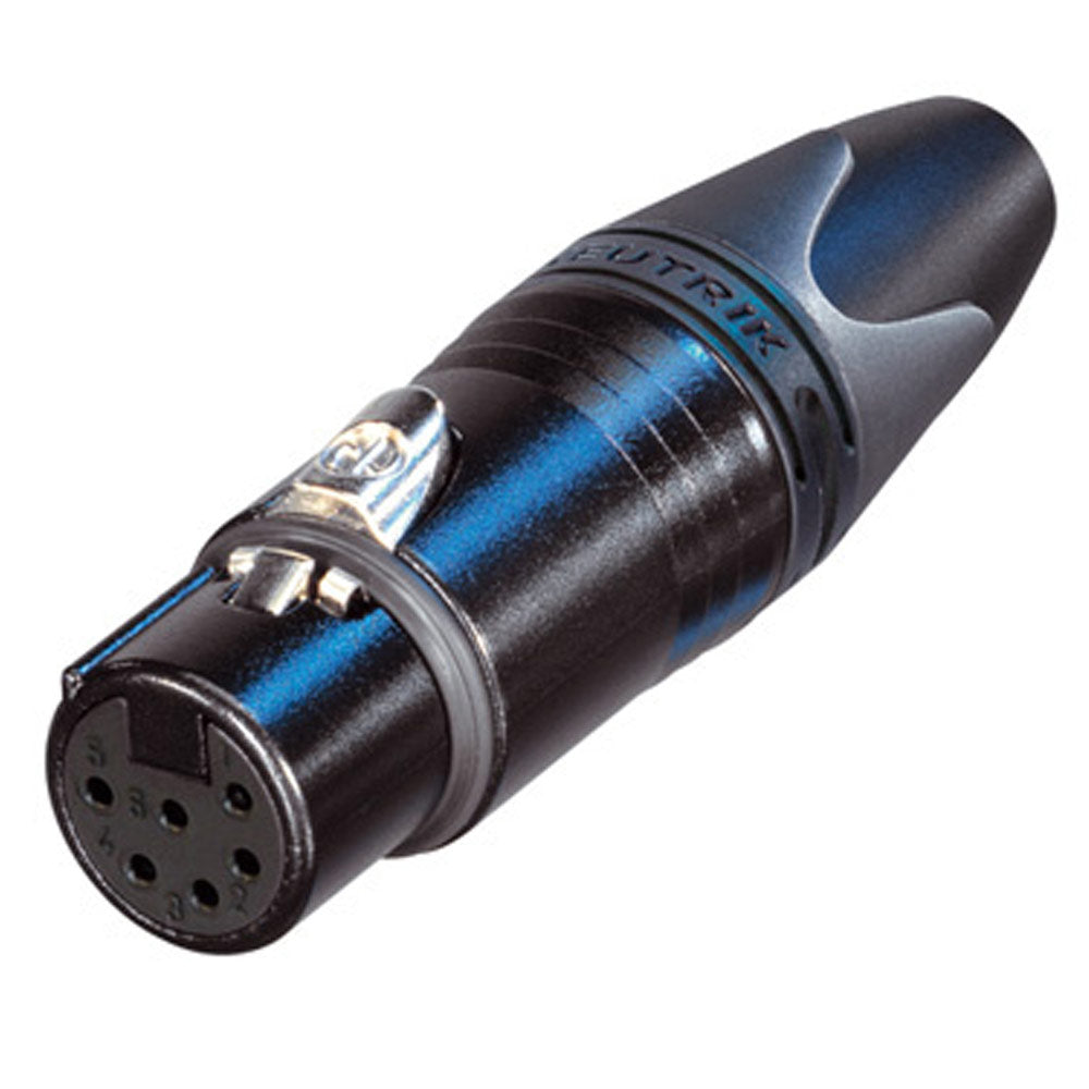 Neutrik NC6FSXX-B 6-Pin Female Switchraft Pin Layout