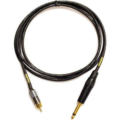Mogami Gold 1/4" TS to RCA Cable with Gold Plated Connectors + 2964 Cable - 6 feet