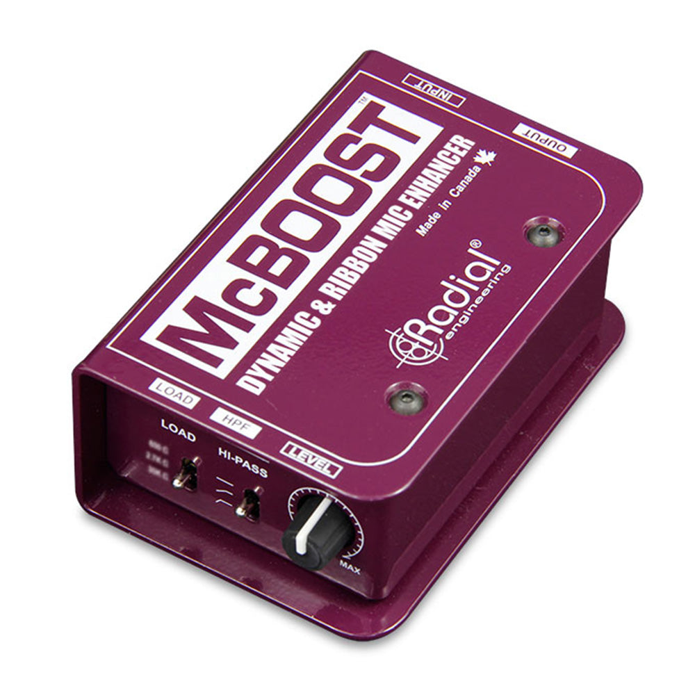 Radial Engineering McBoost 25dB Microphone Signal Enhancer