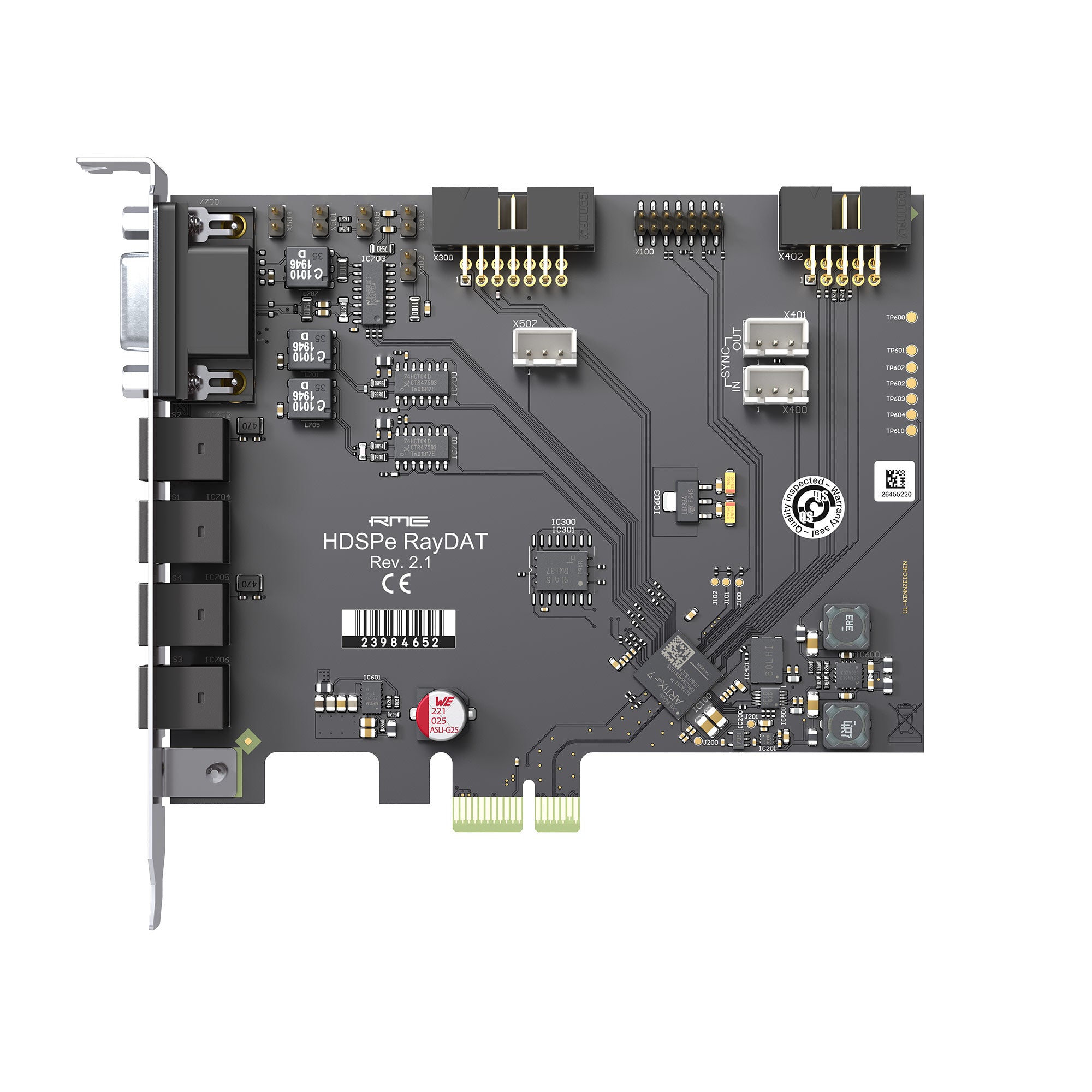RME HDSPe RayDat - 72-Channel PCI Express Card with ADAT / SPDIF / AES I/O