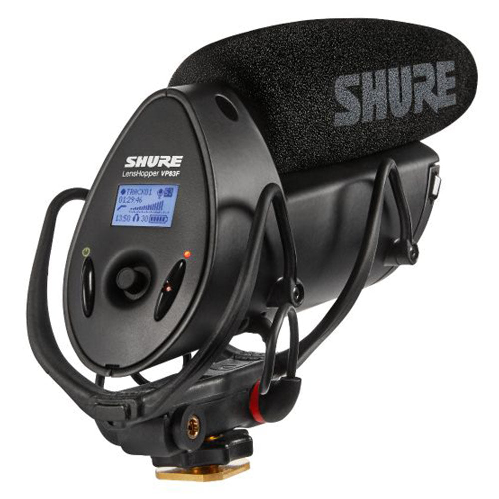 Shure VP83F LensHopper Camera Mount Condenser Microphone with Integrated Flash Recording