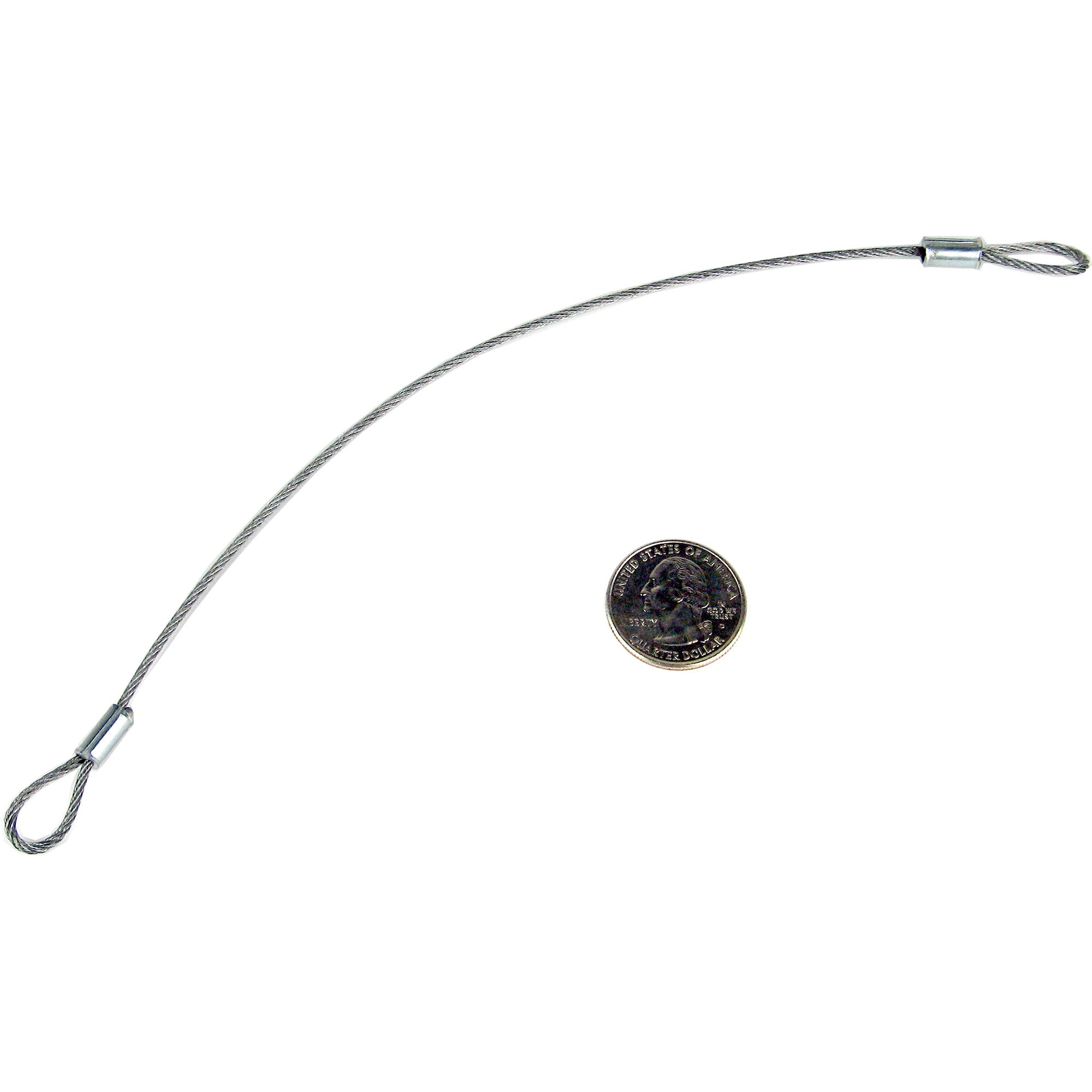 Adaptive Technologies SC-009 - Safeties Series Wire Rope Safety Cable (9" / Silver)