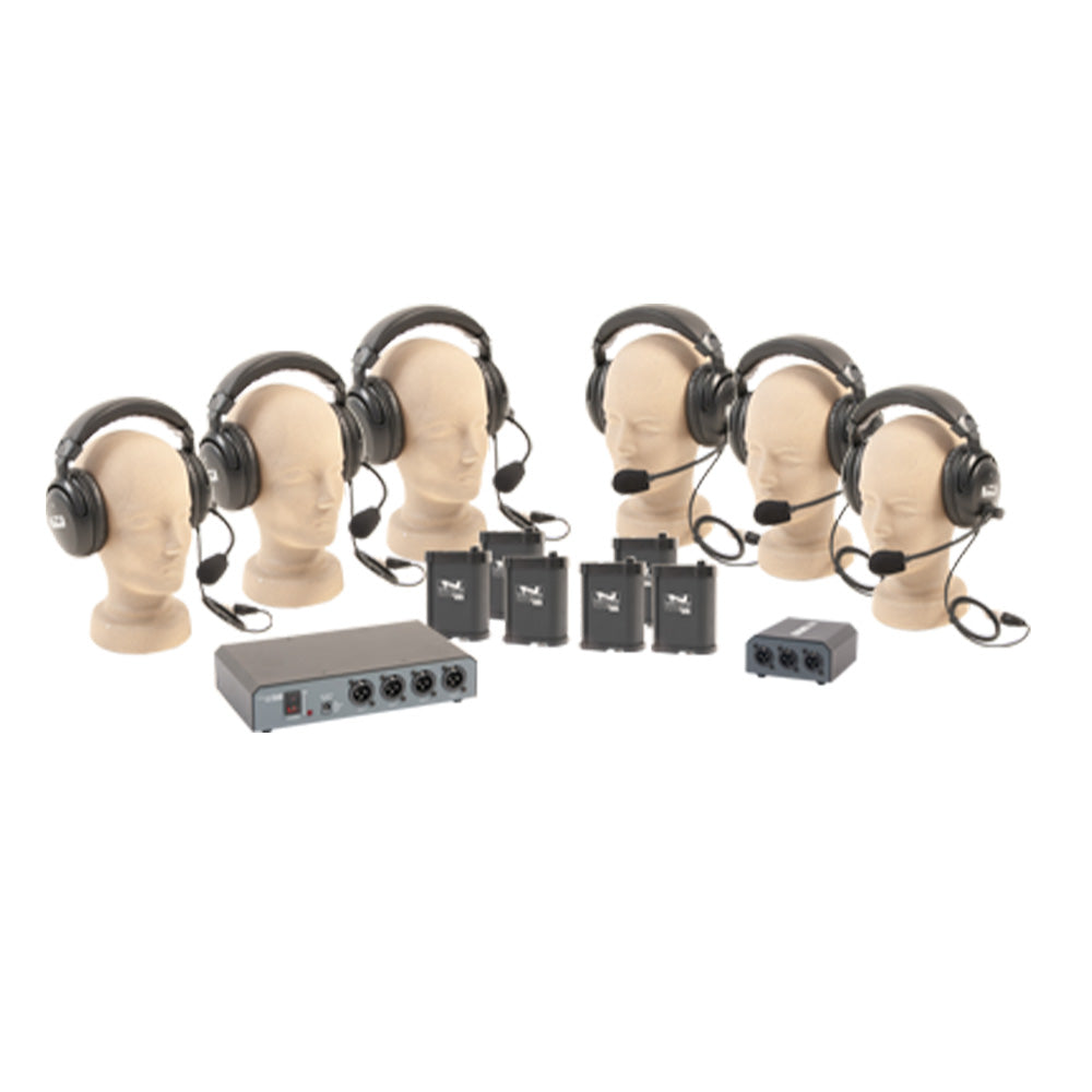 Anchor Audio COM-60FC - Six-User Wired Intercom Package (Requires Cables)