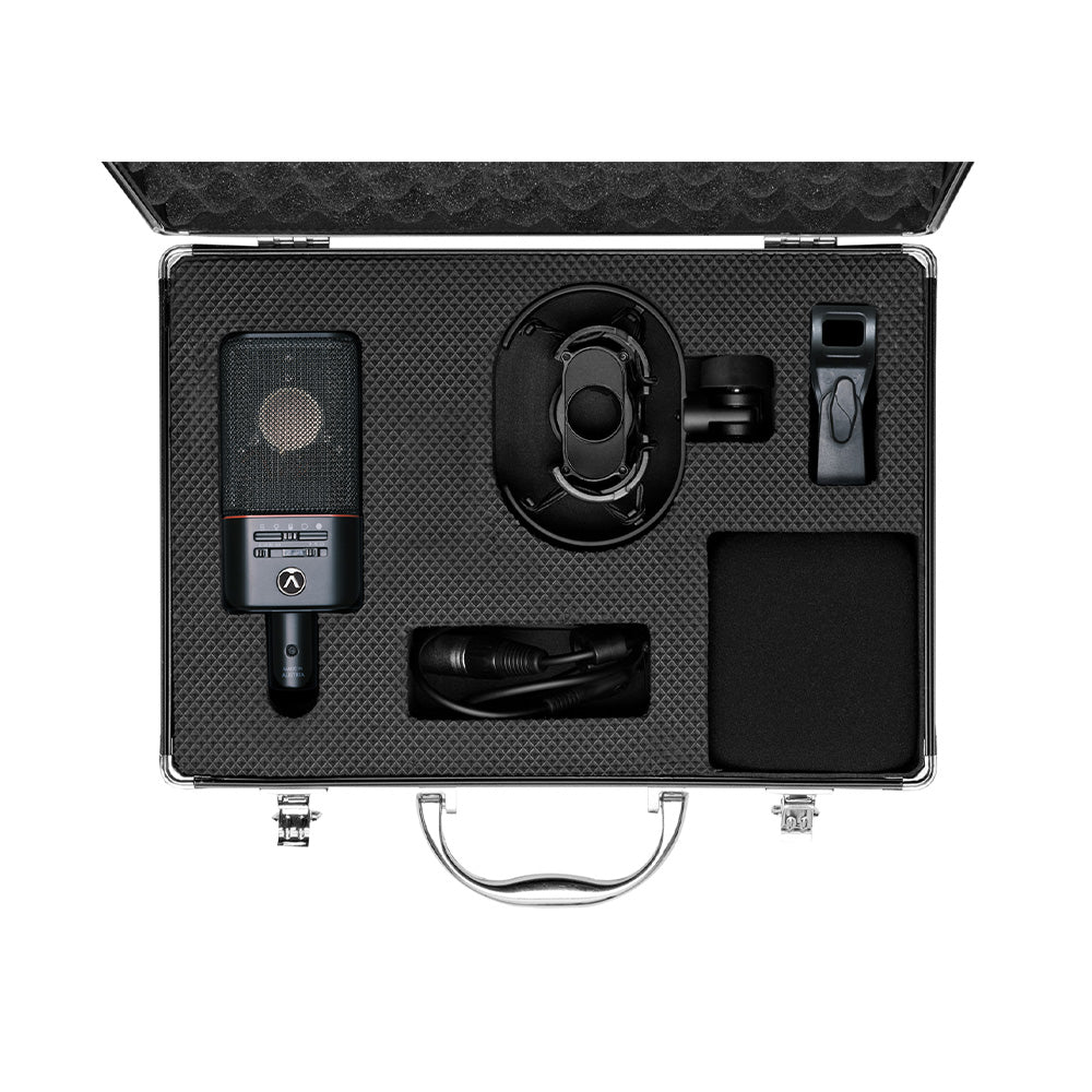 Austrian Audio OC818 Studio Set - Large-Diaphragm Condenser Microphone with Multiple Polar Patterns (Black)