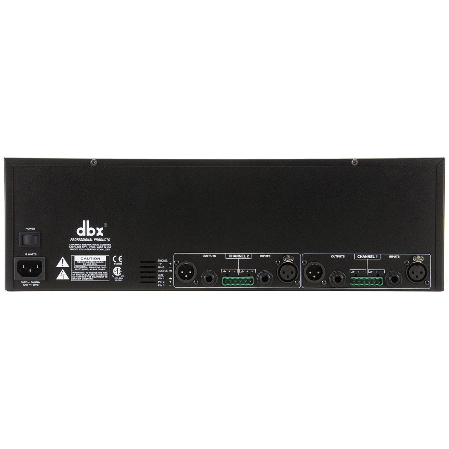 DBX iEQ31 - Dual 31-Band Graphic EQ / Limiter with Type V NR and AFS