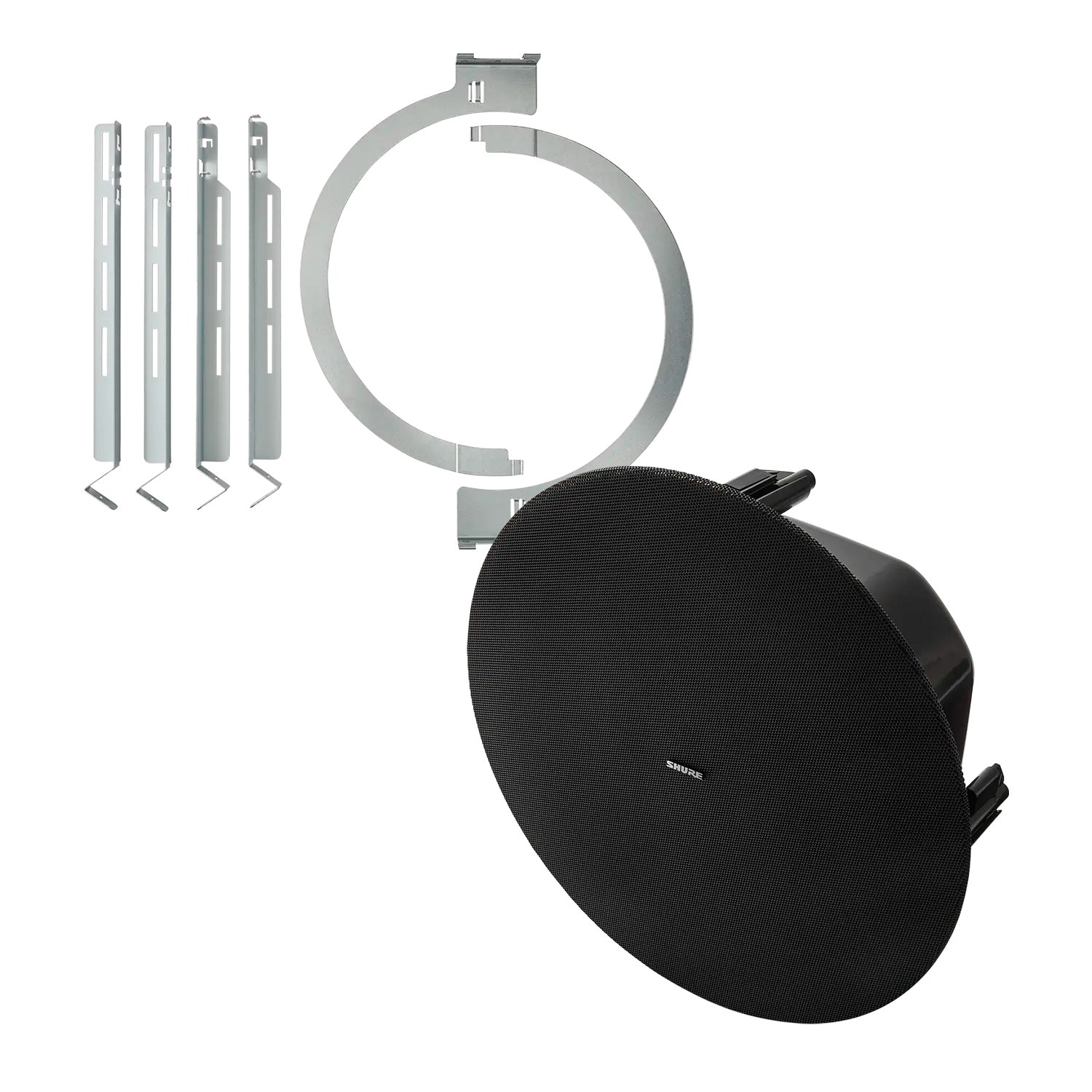 Shure MXP-5B-TB-V - Ceiling-Mount Passive Loudspeaker (Black with Tile Bridge)
