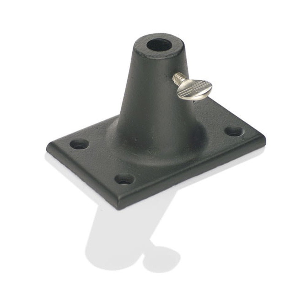 OC White 11427-B Replacement Screw Down Base for Boom Arms (Black)