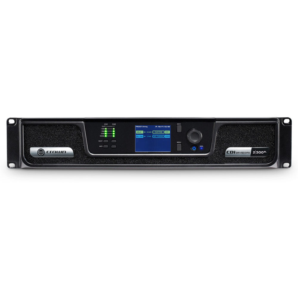 Crown CDi 2|300BL DriveCore Install 2-Channel Power Amplifier with BLU Link