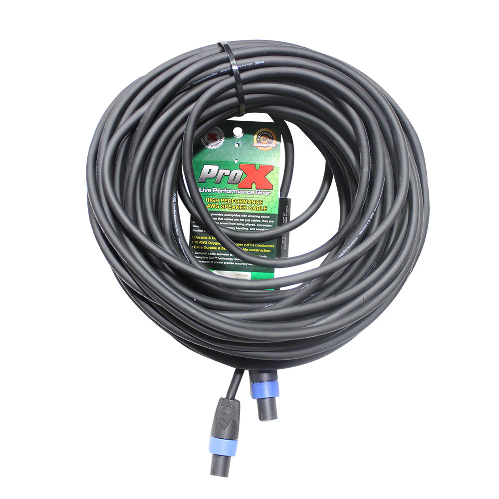 ProX XC-SS100 100 Ft. SpeakOn to SpeakOn 12AWG High Performance Speaker Cable