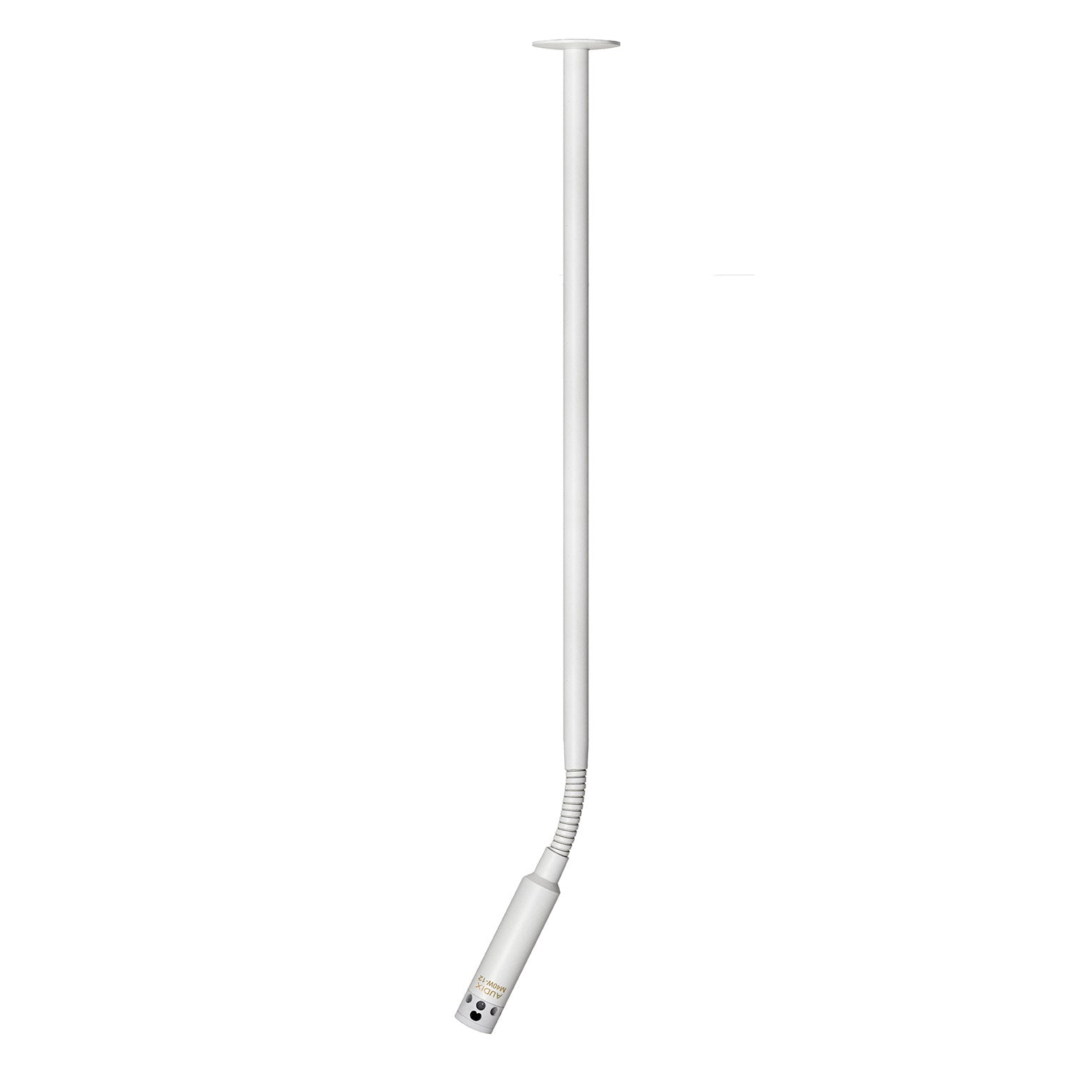 Audix M40W12 - Miniature High-Output Supercardioid Ceiling Microphone with 12" Gooseneck, White