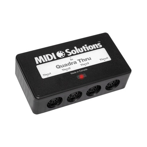 MIDI Solutions Quadra Thru 4-Output Active MIDI Thru Box