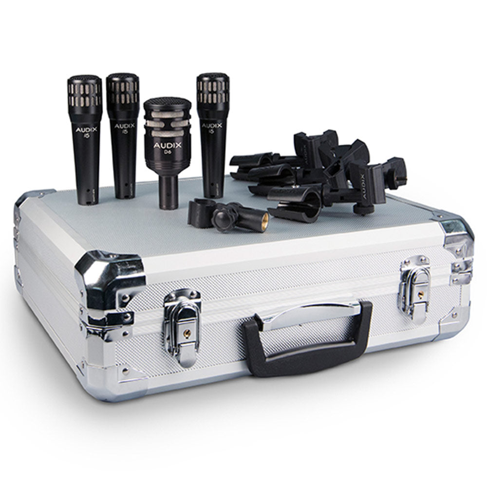 Audix DP4 4-Piece Drum Microphone (1 x D6 and 3 x i5)