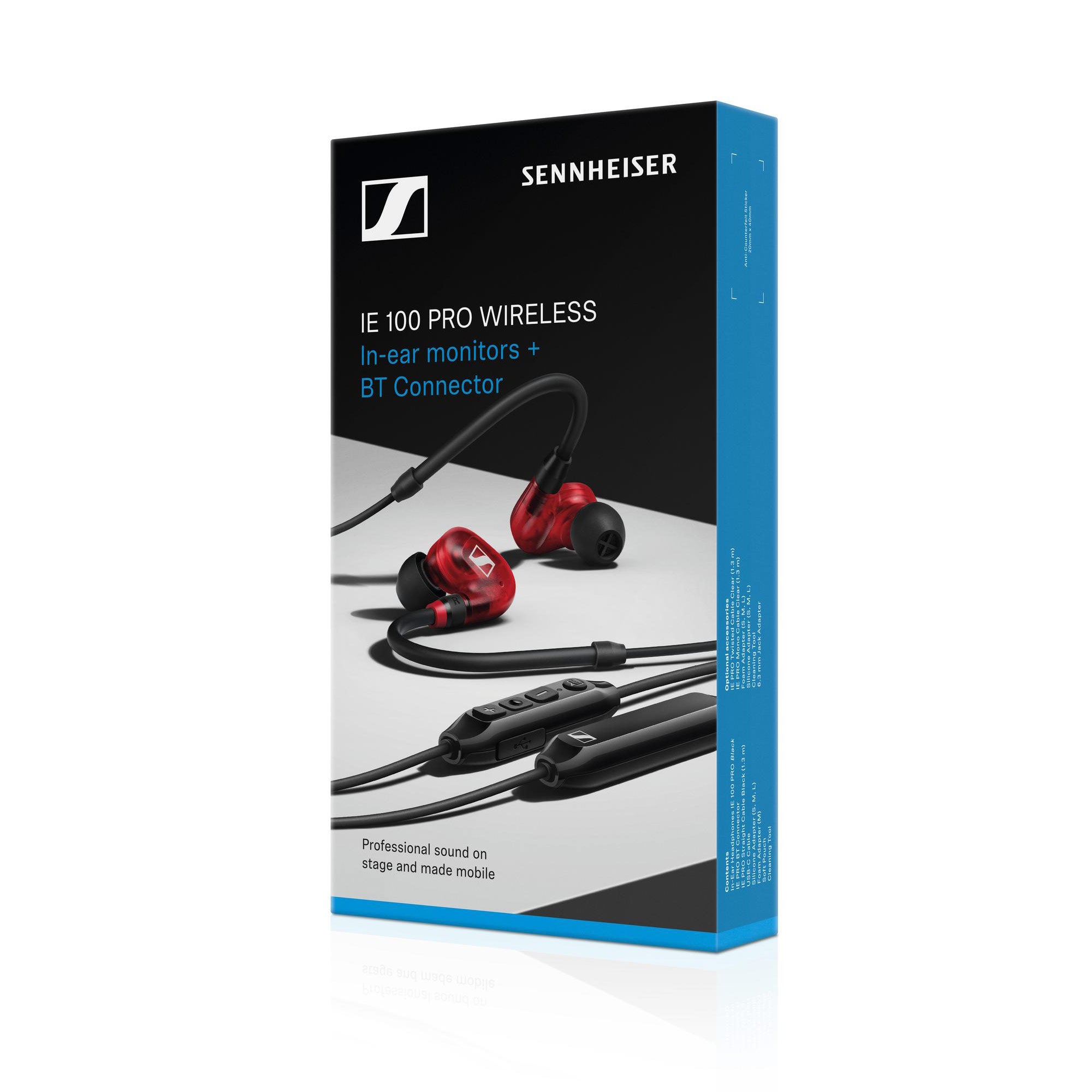 Sennheiser IE 100 PRO Wireless - Bluetooth Dynamic In-Ear Monitors (Red)