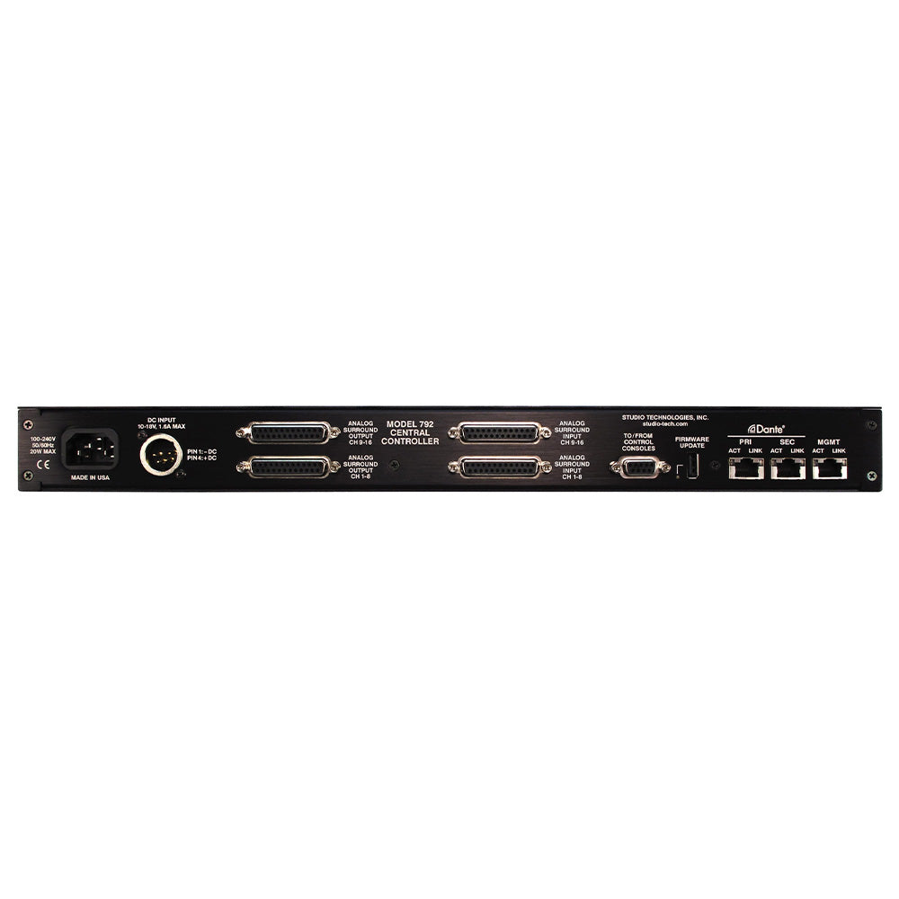 Studio Technologies Model 792 - Central Controller for 792/793 System