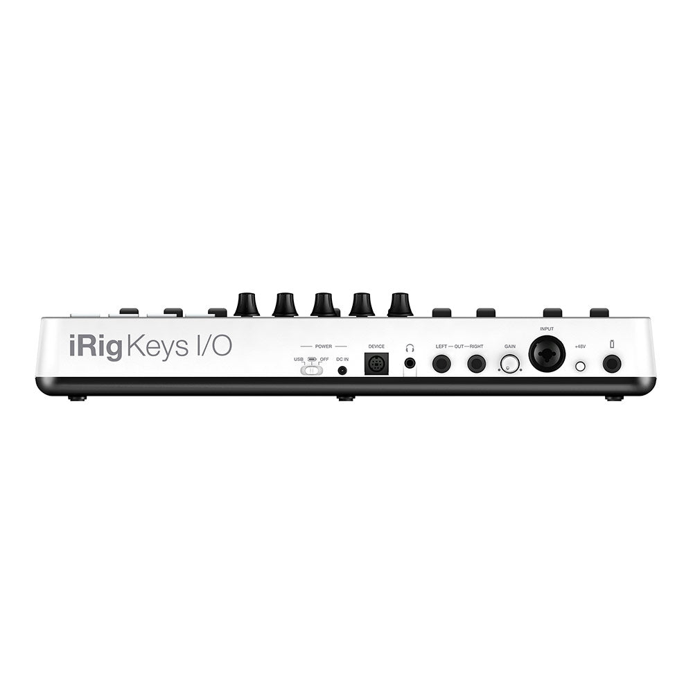 IK Multimedia iRig Keys I/O 25 - 25-Key Keyboard Workstation with Audio Interface
