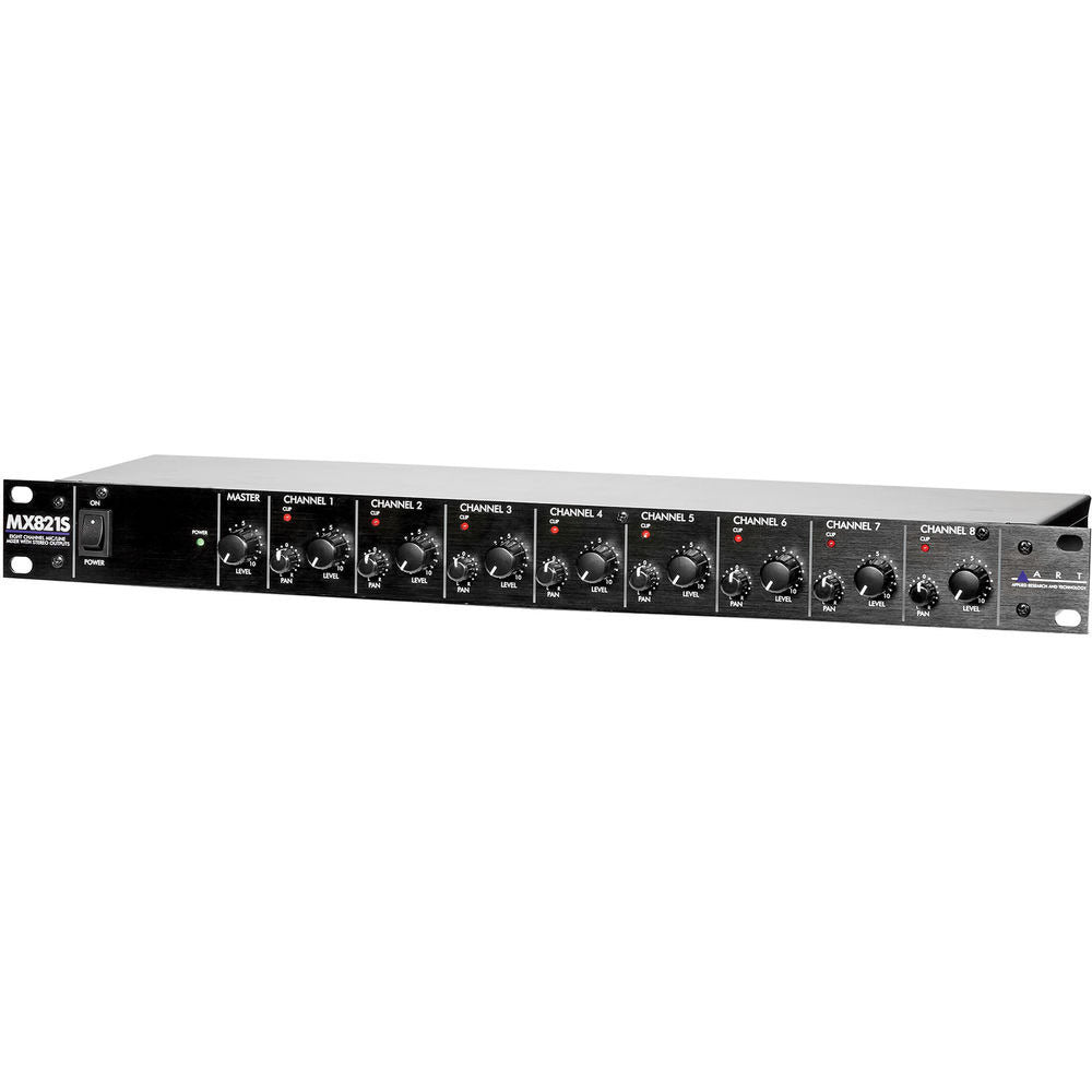 ART MX821S 8 Channel Rackmount Mic and Line Mixer