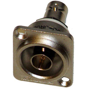 Canare FJ-JRUD Panel Mount Neutrik D Type Nickel 75 Ohm F-F Connector Receptacle