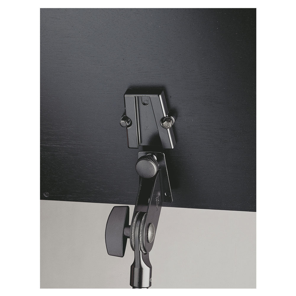 K + M 118/1 Orchestra Music Stand - Chrome Stand with Walnut Top