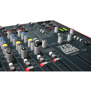 Allen and Heath ZED-60-14FX Compact Live/Recording Mixer (with USB and FX)