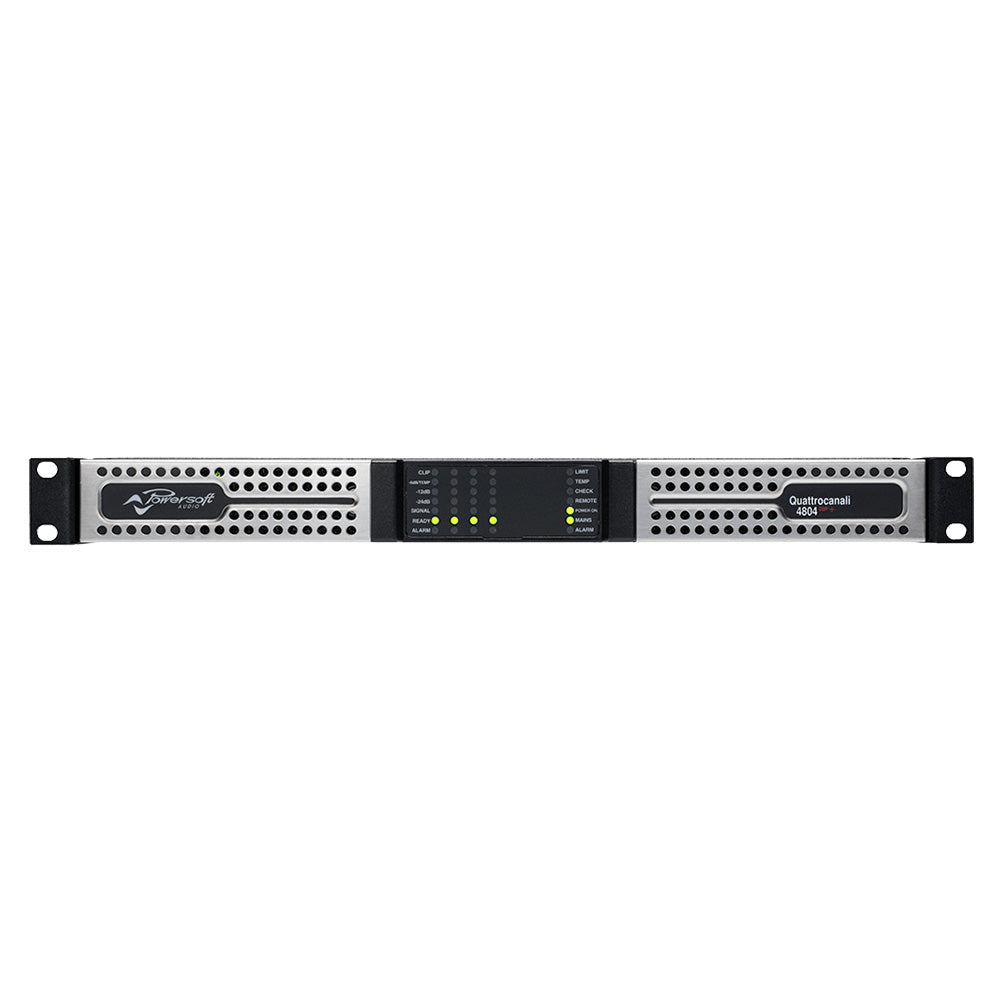 Powersoft Quattrocanali 4804 DSP Plus - Four-Channel Install Power Amplifier with DSP and AES67