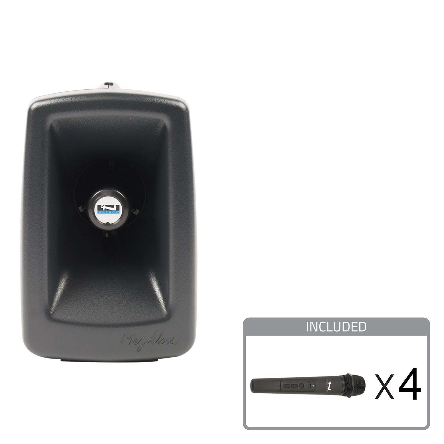 Anchor Audio Megavox 2 System 4 - Portable Speaker Package with 4x Wireless Handheld Mics