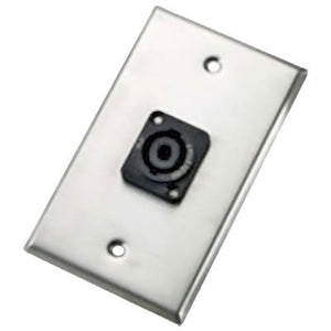 Neutrik 102L Single Wallplate with NL2MP Speakon