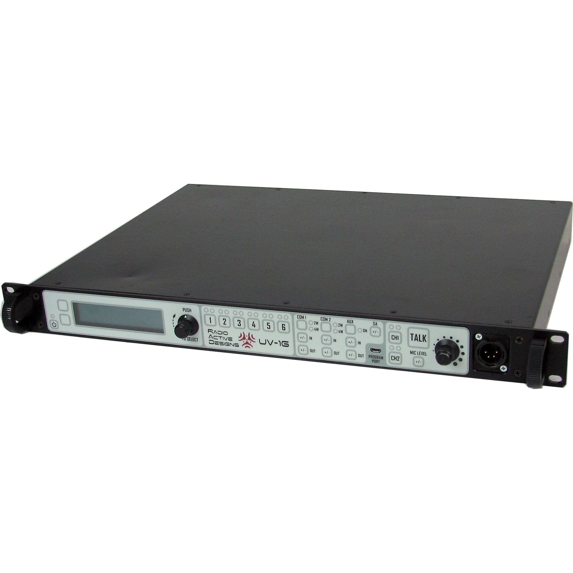 Radio Active Designs UV-1G 4-Channel Intercom Base Station (A4M/BNC Connectors) - B-Stock