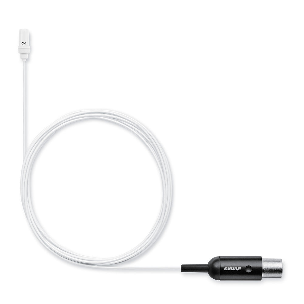 Shure UL4W/C-MTQG-A - UniPlex Lavalier Microphone (White / MTQG)