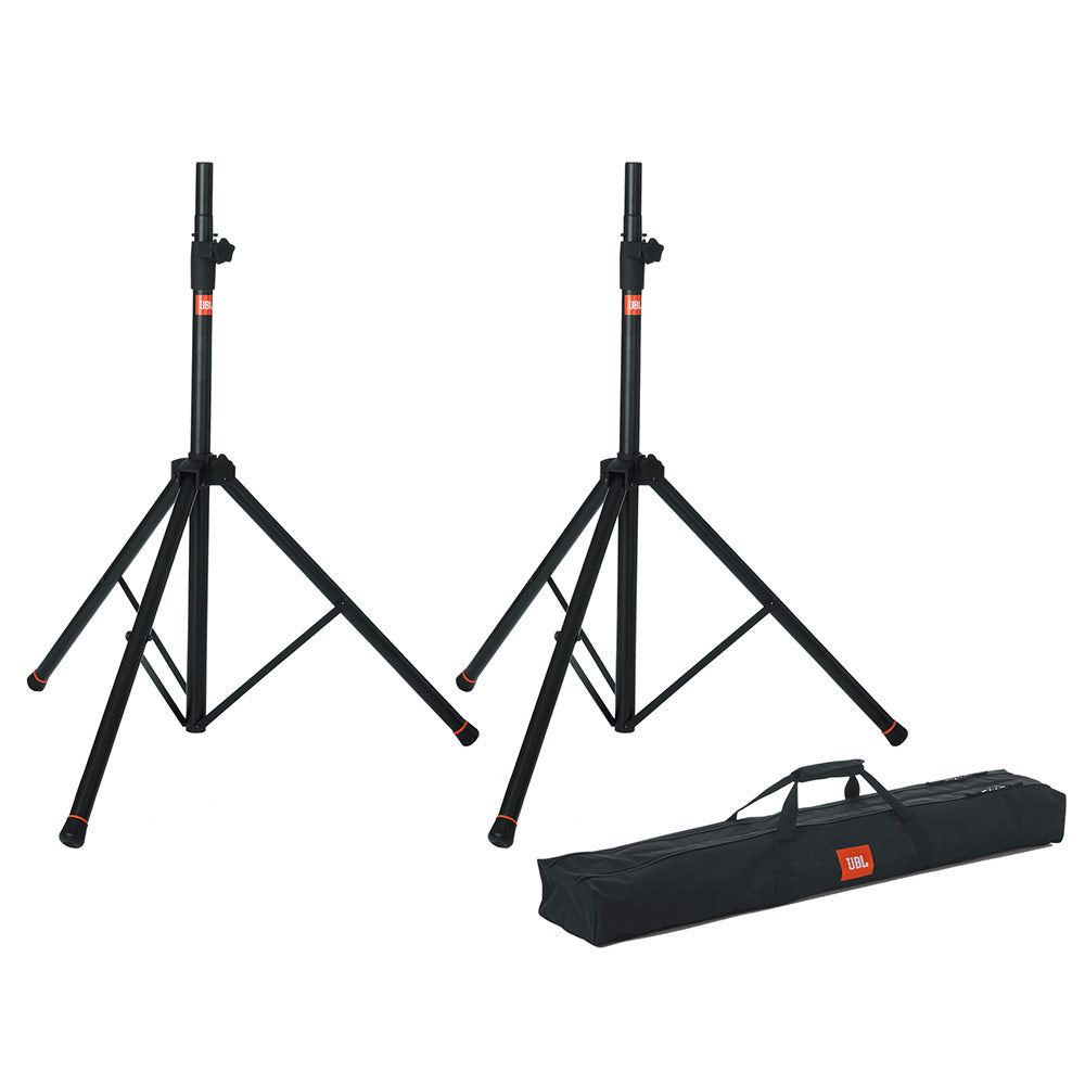 JBL JBLSPKSTMASET - Pair of Aluminum Tripod Speaker Stands with Carry Bag