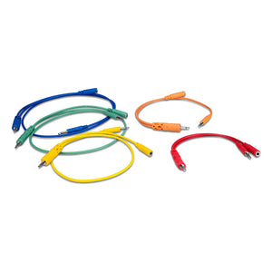 Hosa CMM-500MIX Hopscotch 1/8" TS Patch Cable with Pigtail (Mixed Lengths and Colors / 5 Pack)