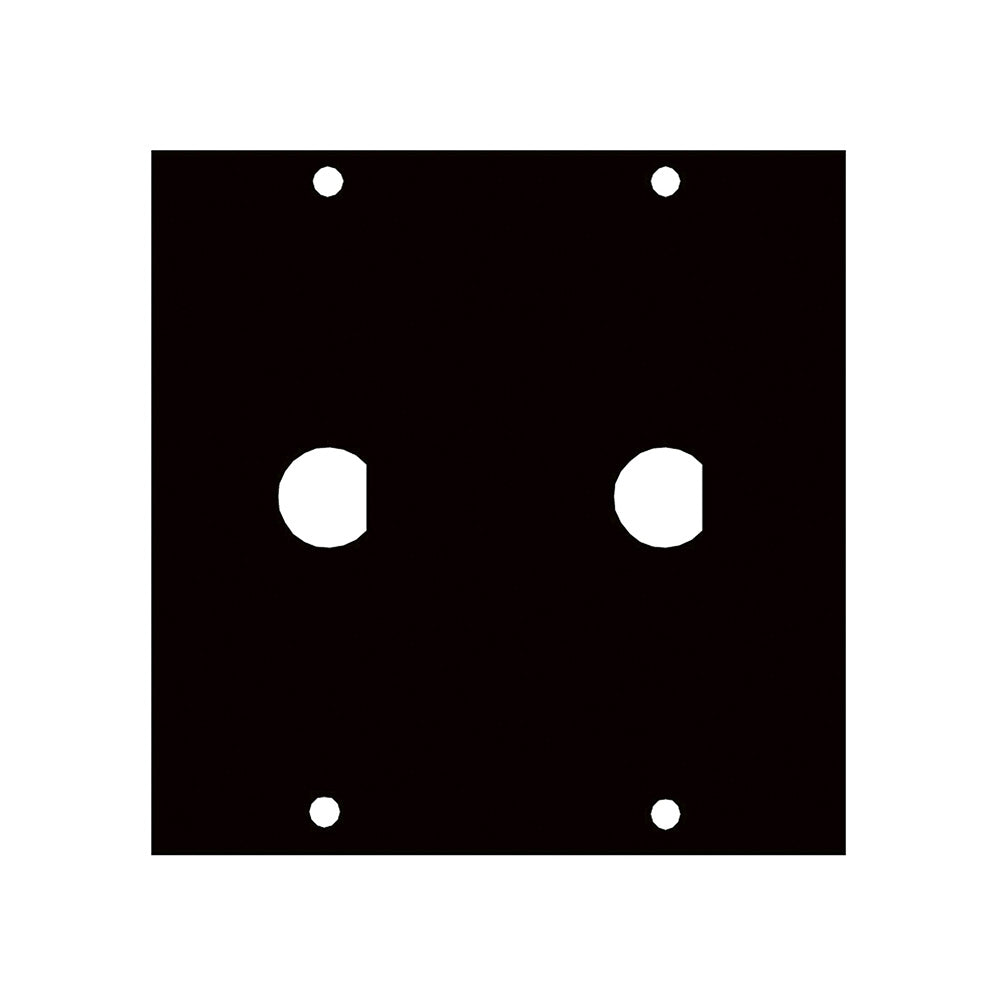 Middle Atlantic 1/2BNC2 UCP Panel for 2 1/2" Diameter BNC Shells