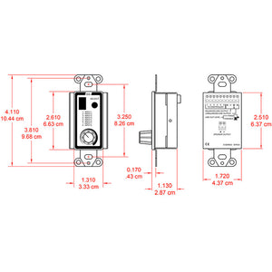 RDL D-SFRC8 Room Control Station for SourceFlex System (White) - Custom Engraving Option