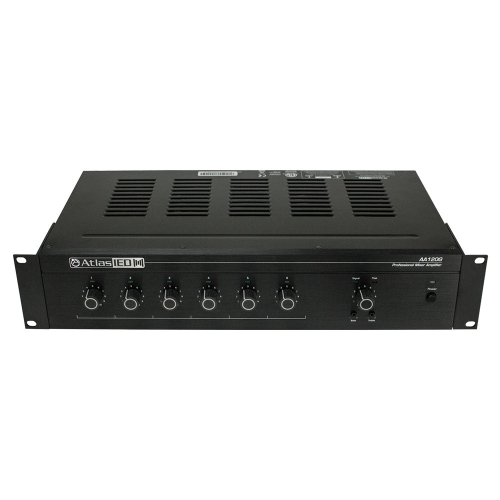 AtlasIED AA120G - 6-Input 120-Way Multi-Load Mixer Amplifier