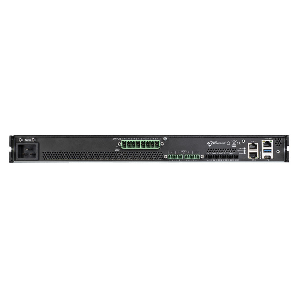 Powersoft Unica 4L 16K4 - 16000W Four-Channel Cloud-Based Amplifier Platform