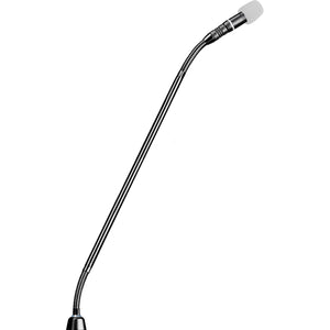 Shure MX415RLPDF/N - MicroFlex 15-Inch Microphone Gooseneck with Red LED Ring (Silver / 6-Pin Connector / Requires Capsule)