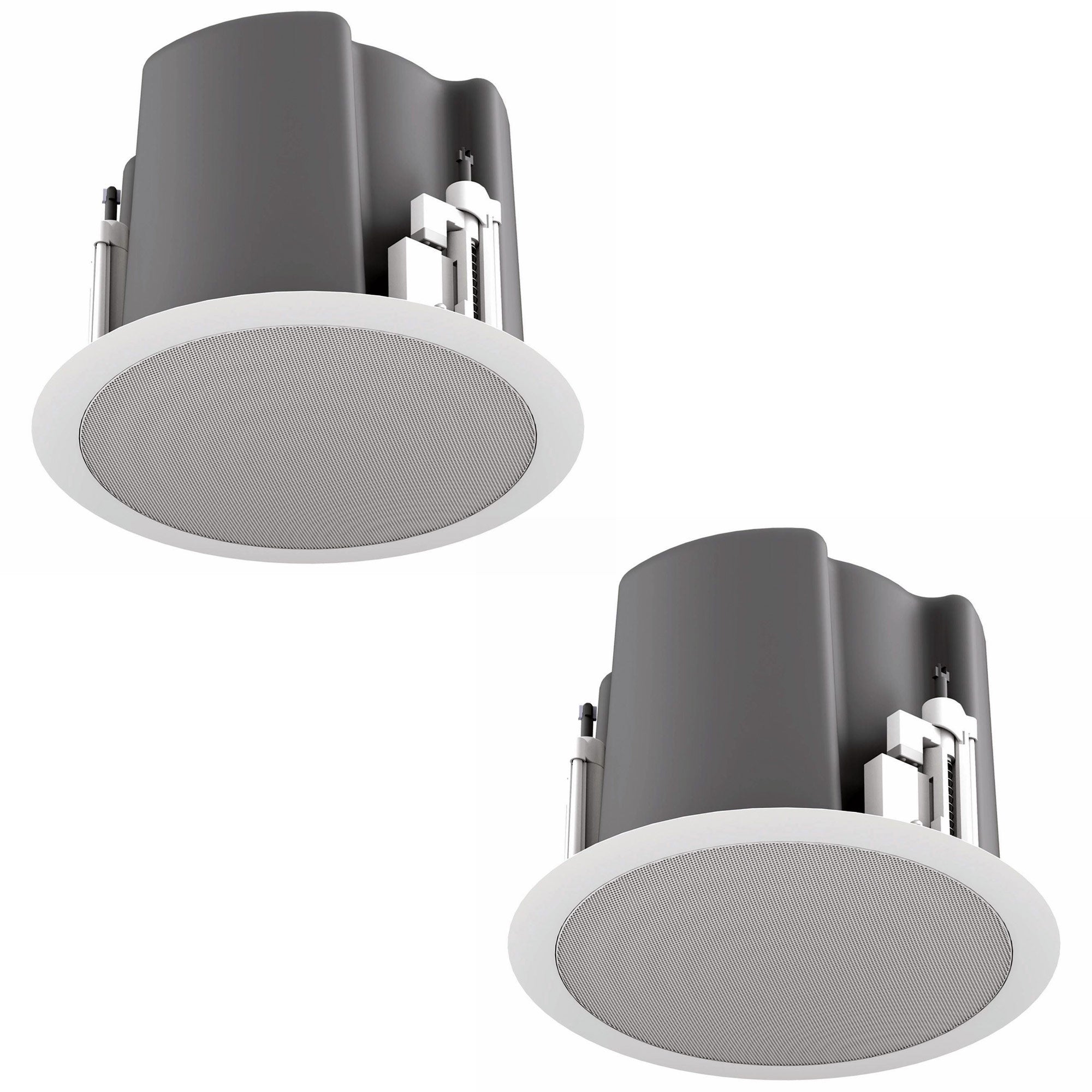 AtlasIED FAP63T-BEGR - 6.5-Inch Coaxial In-Ceiling Loudspeaker with Transformer (Black)