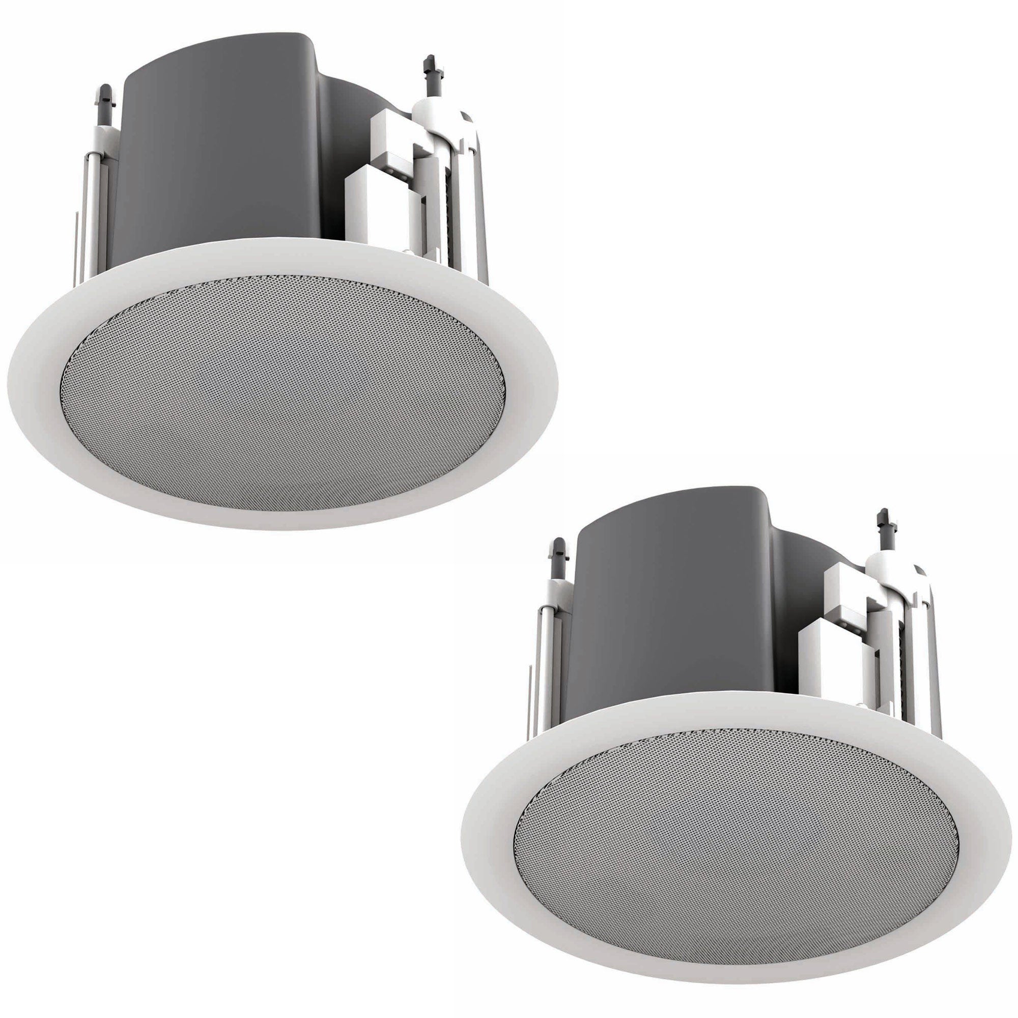 AtlasIED FAP33T-WEGS - 3-Inch Full-Range Ceiling Loudspeaker with Square Grille (White)