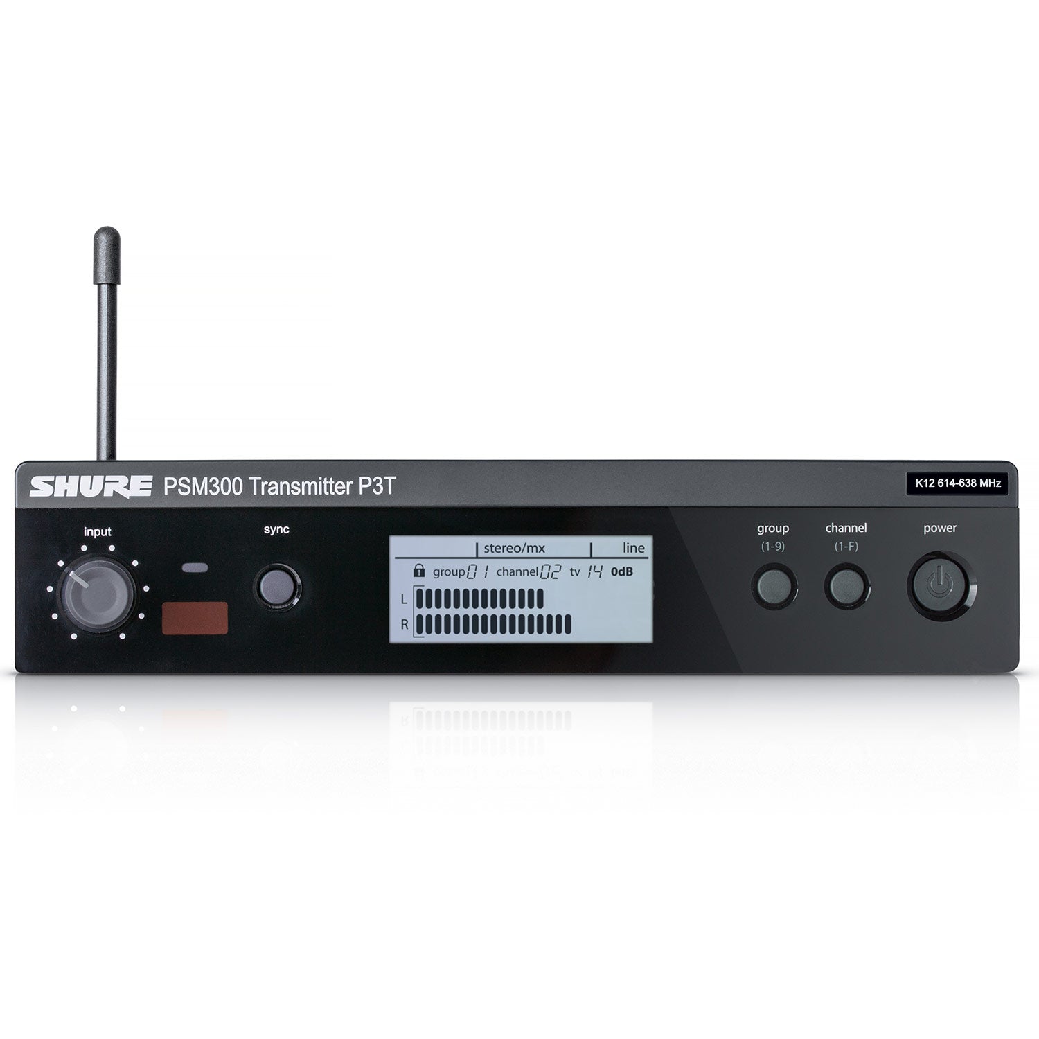 Shure P3T Transmitter for PSM300 Systems (H20 Band - 518-542 MHz)