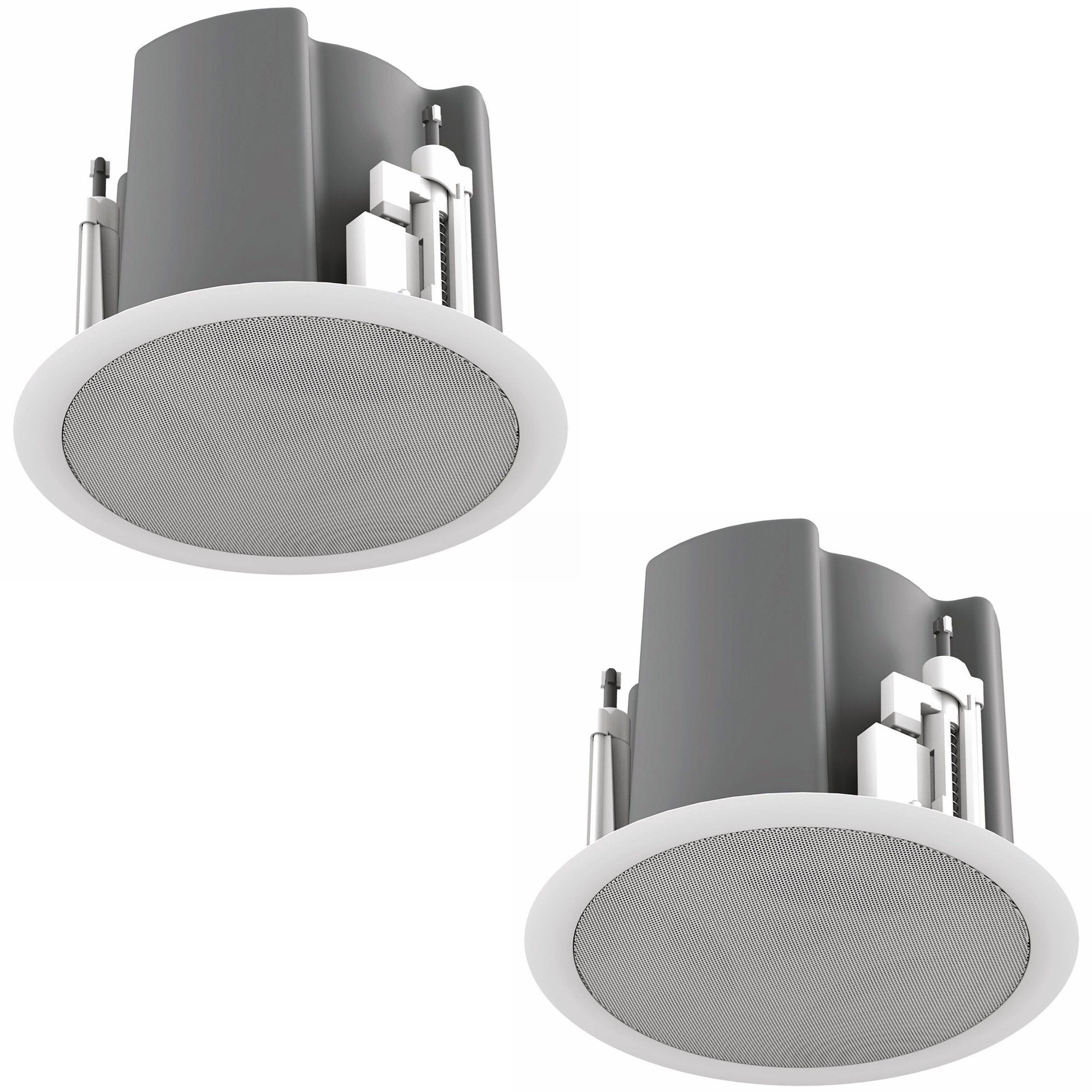 AtlasIED FAP43T-WEGS - 4.5-Inch Coaxial In-Ceiling Loudspeaker with Transformer (White)