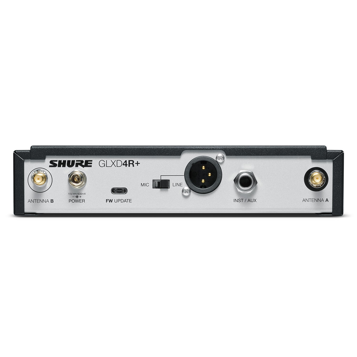 Shure GLXD4R+ - Digital Wireless Dual Band Half-Rack Receiver