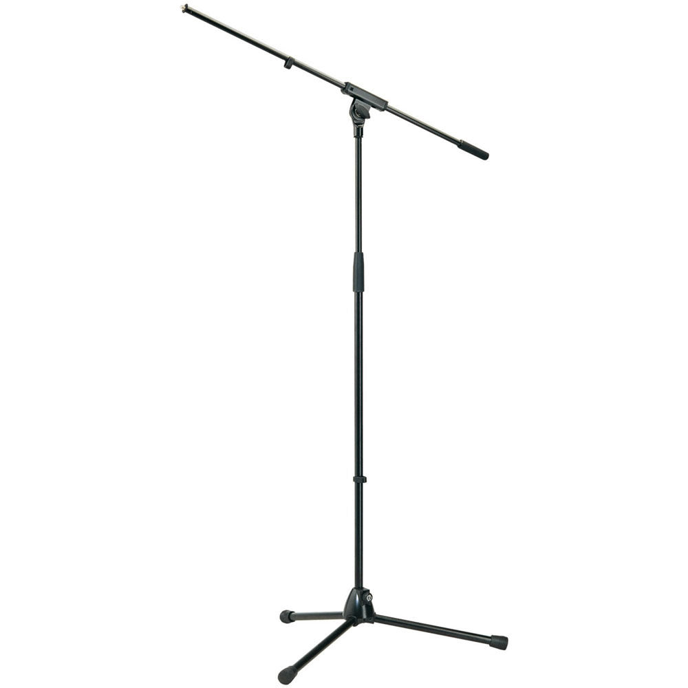 K + M 210/6 Tripod Boom Microphone Stand (Black)
