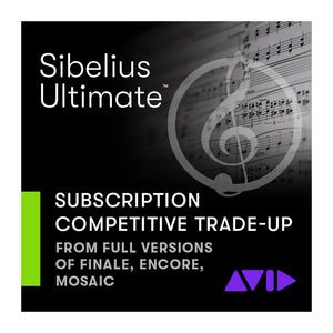 Avid Sibelius Ultimate - Notation Software (Annual Subscription Trade-Up)