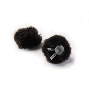 DPA Microphones AIR1-BLACK-L - AIR1 Universal Miniature Fur Windscreen (Black / Large / Pair)