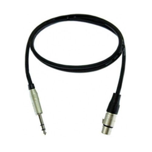 Pro Co BPBQXF-3 Balanced XLRF to TRS Audio Patch Cable (3 Foot)