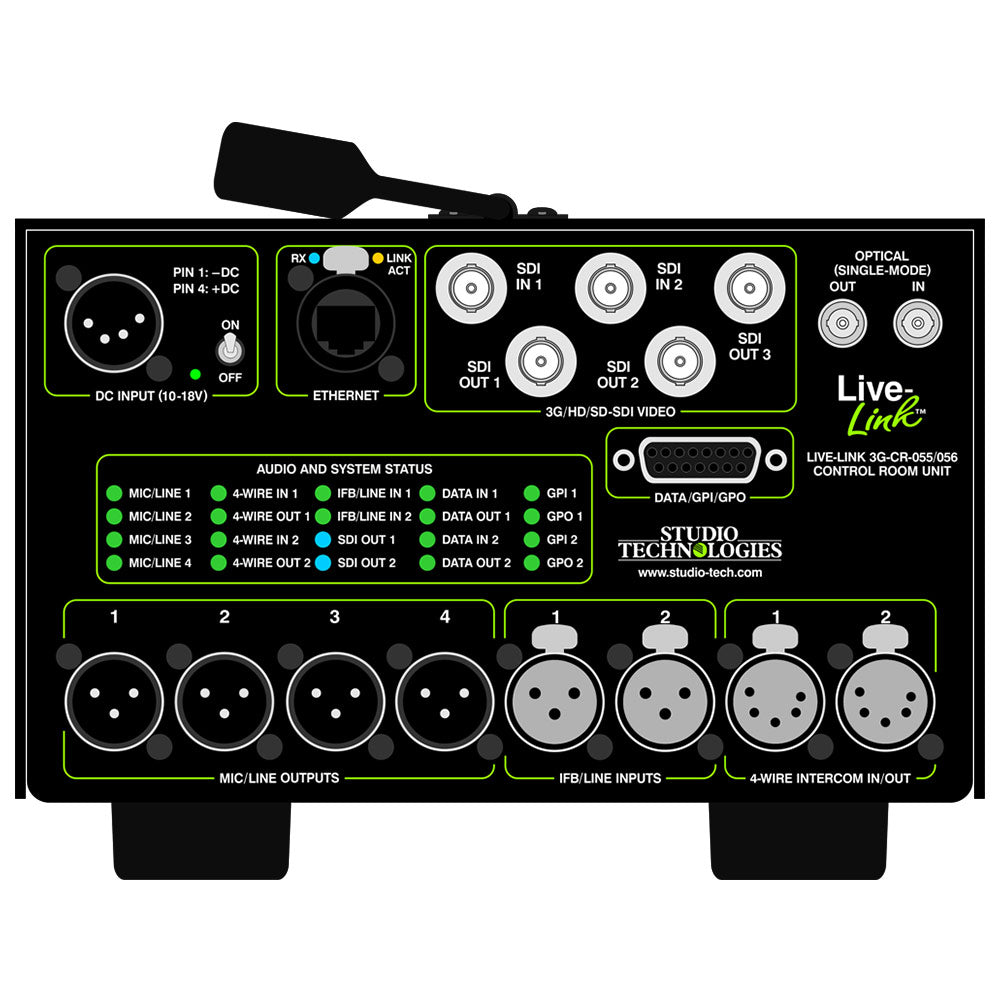 Studio Technologies LL-3G-CR-055 - Live-Link Sr. Control Room Portable Fiber Transport Interface