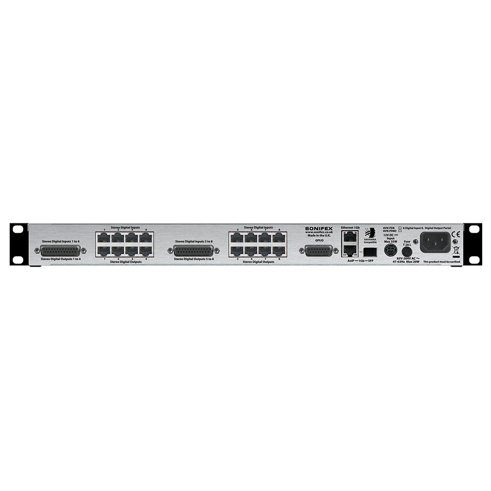 Sonifex AVN-PD8 - 8-Input 8-Output AES3 to Ravenna / AES67 Interface