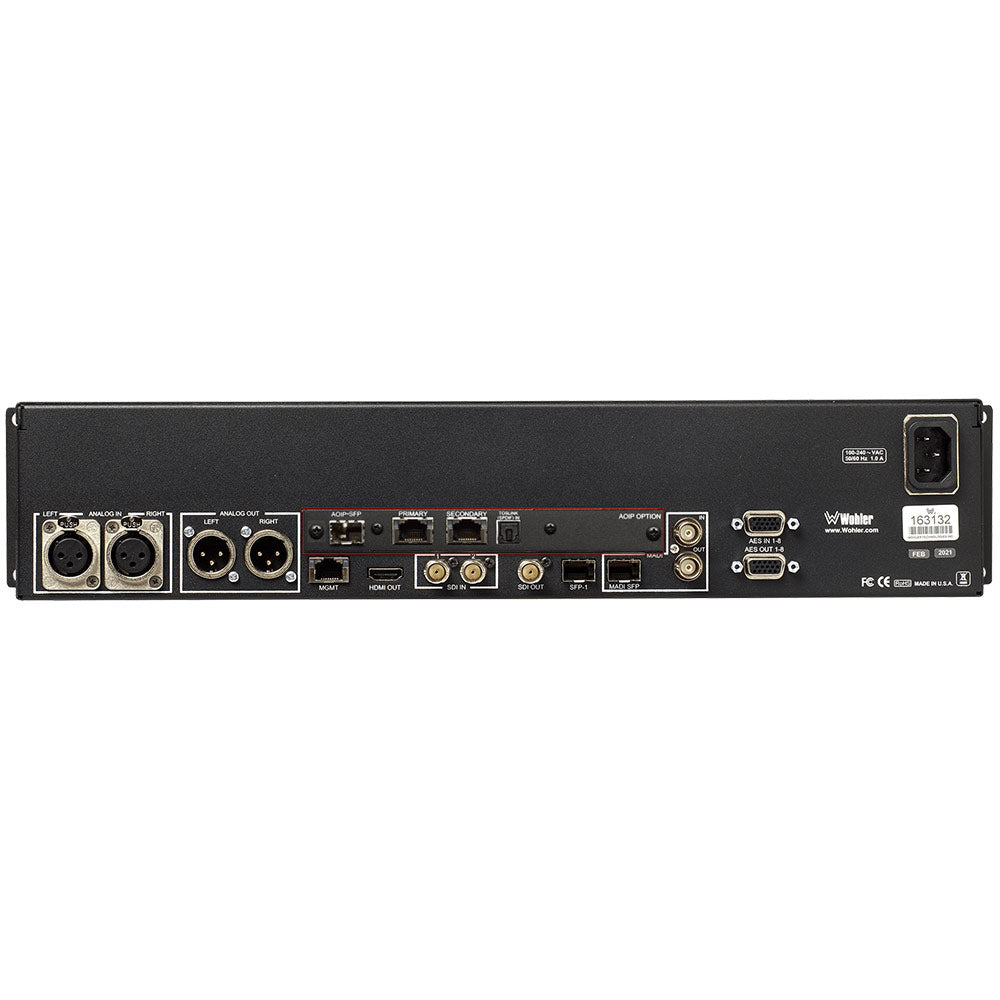Wohler OPT-RAVENNA64-IVAM - 64-Channel Ravenna Option for iVAM Series