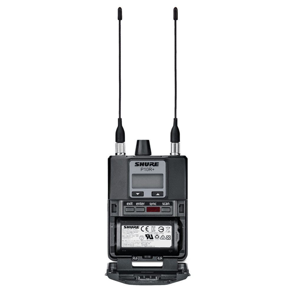 Shure P10R+ Diversity Bodypack Receiver for PSM1000 Systems (X55 Band / 941 - 960 MHz)