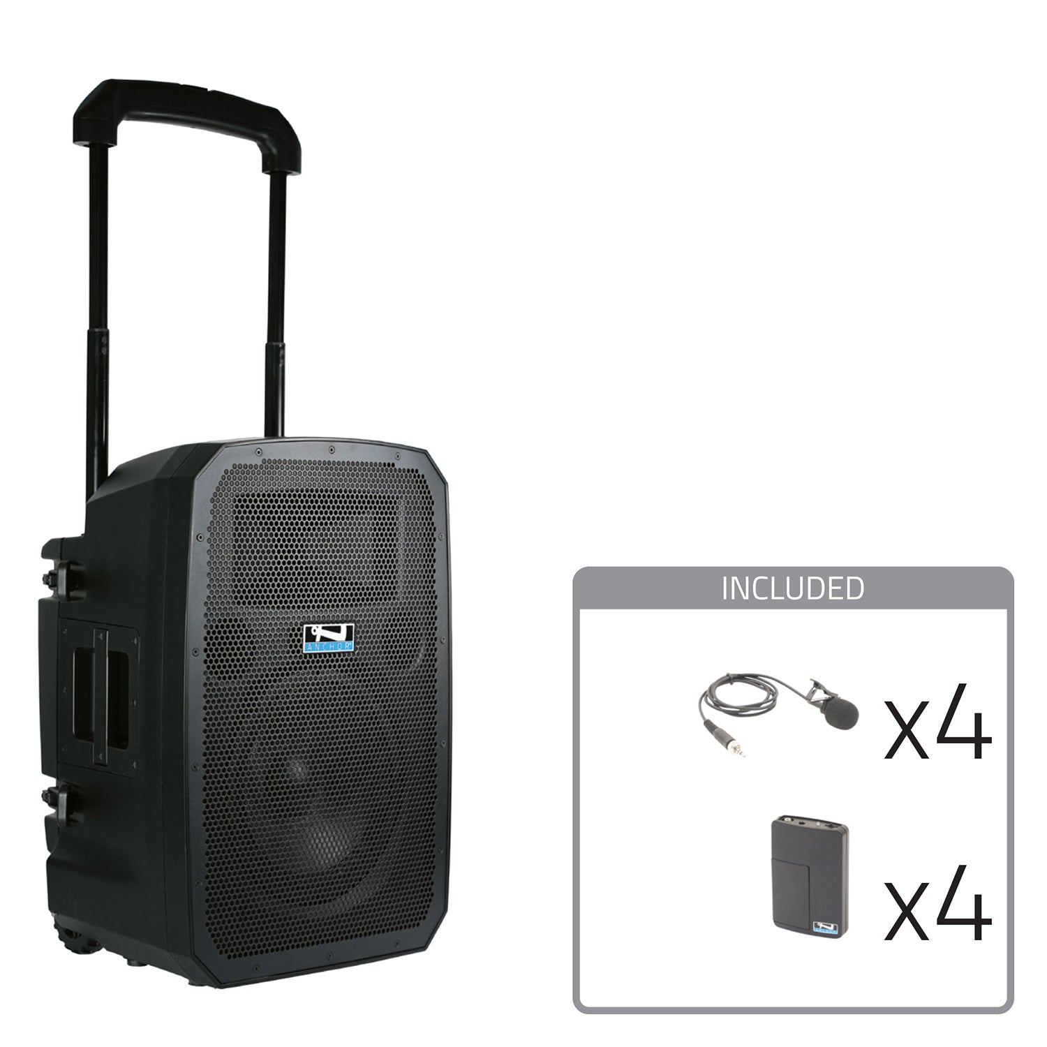 Anchor Audio Liberty 3 Link - Portable PA Package with 4x Wireless Lapel Microphones
