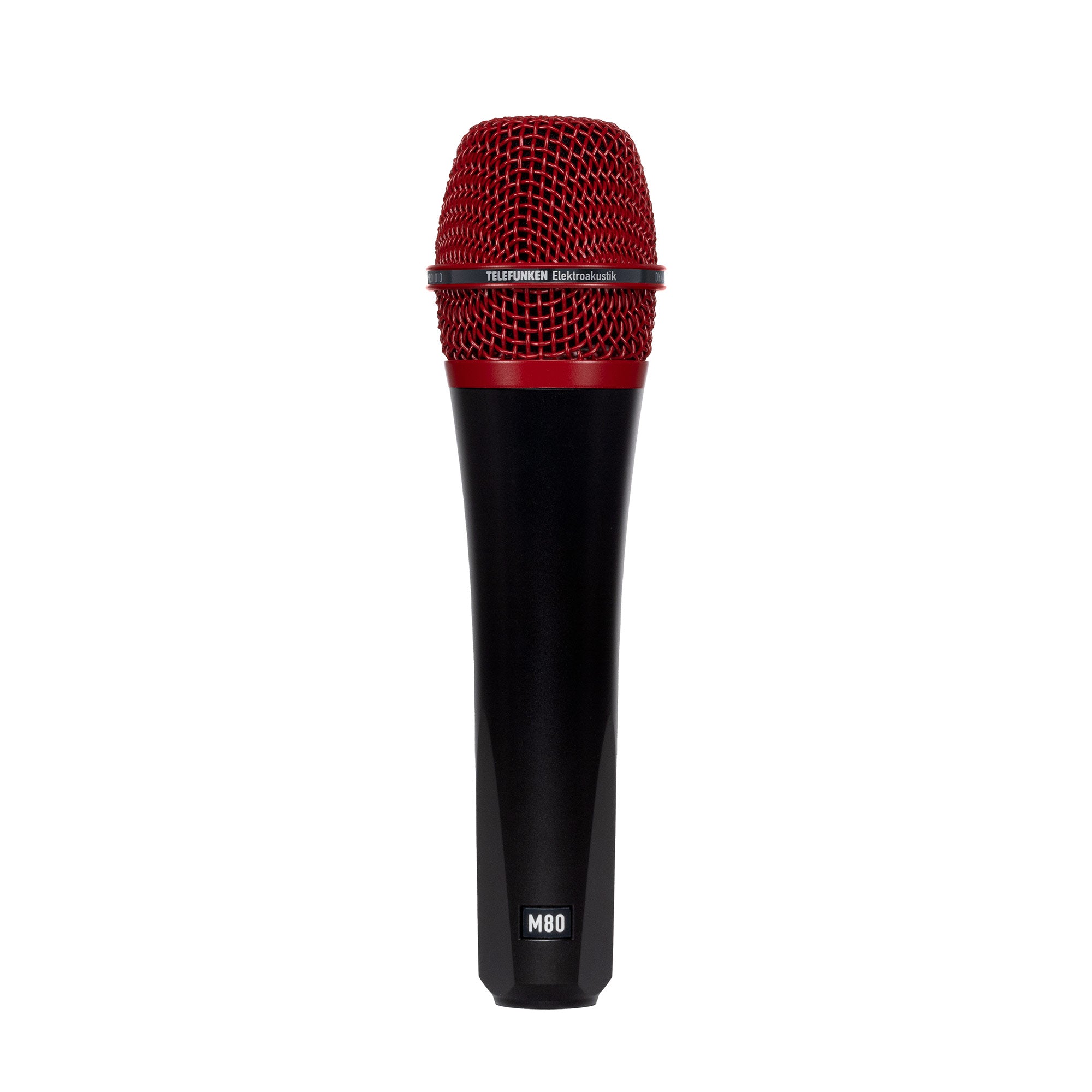 Telefunken M80 - Dynamic Handheld Vocal Microphone (Black Body / Red Grill)